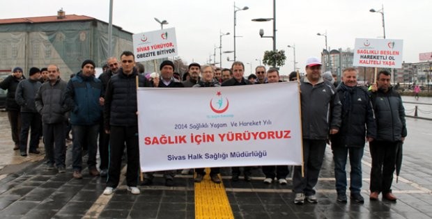 Sağlıklı Yaşam İçin Yürüdüler