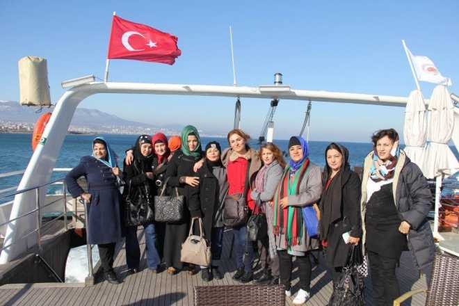 Sivasta Eğitim Gören Afgan Bayan Polisler İlk Defa Deniz Gördüler