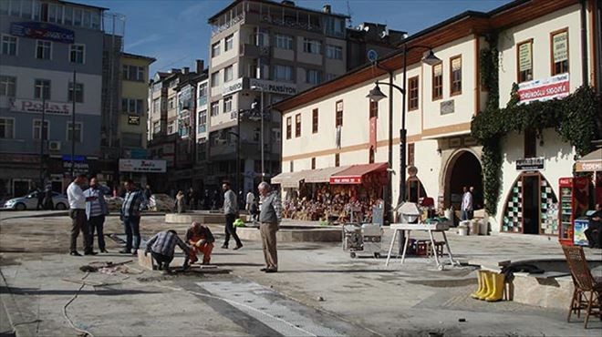 Subaşı hanı´nın etrafı yenilendi