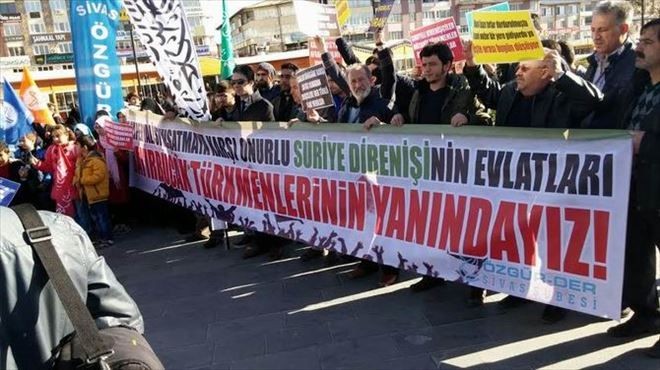 Bayırbucak Türkmenleri´ne Yapılan Saldırılar Sivas´ta Protesto Edildi