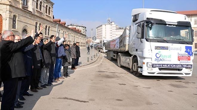 Sivas´tan Bayırbucak Türkmenleri´ne Yardım