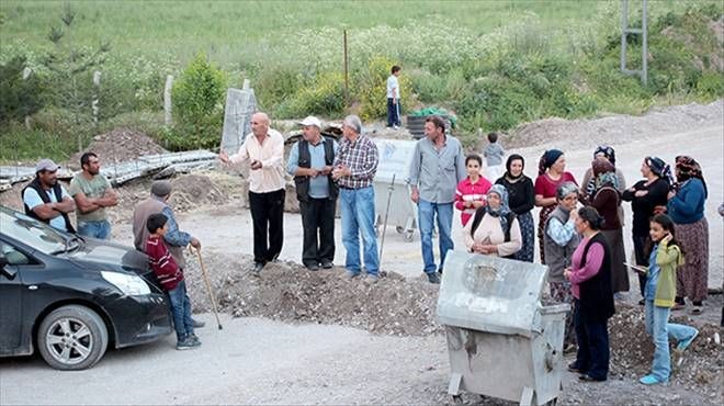 Sivas´ta yol kapatma eylemi