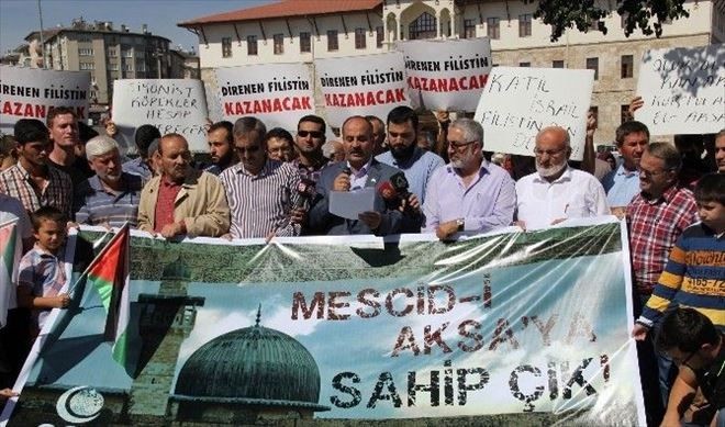 Sivas´ta Mescid-i Aksa Protestosu