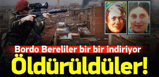 Bordo Bereliler iki kanasçı teröristi öldürdü