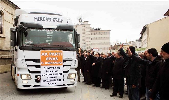 GÜNEYDOĞU TERÖR MAĞDURLARI İÇİN YARDIM TIRI YOLA ÇIKTI