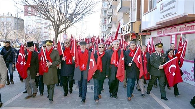 Şehitler için yürüdük