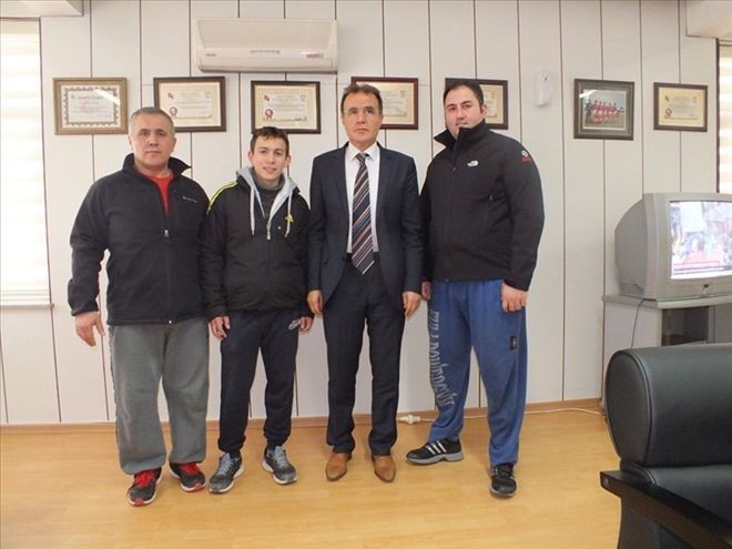 Halter rekor makinesi Caner, Kılıç´ı ziyaret etti