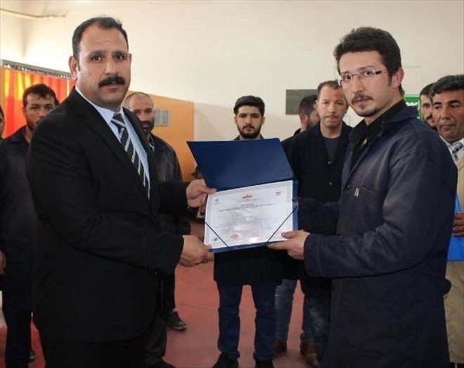 Kaynak Eğitimi Alan Mahkumlara Sertifika