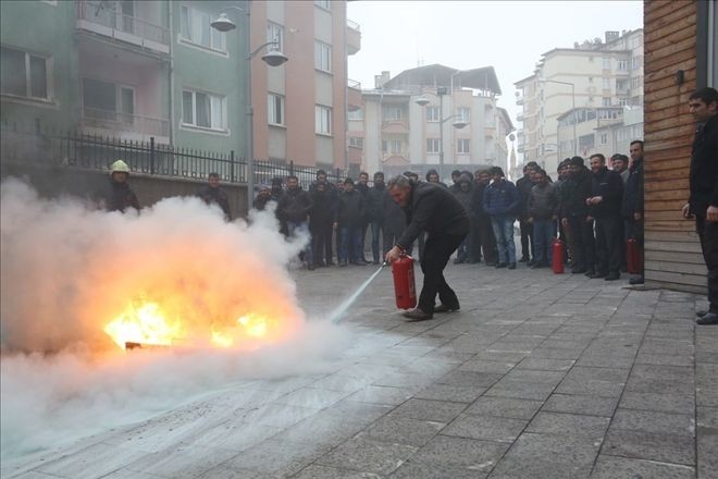 ÖZBELSAN PERSONELİNE YANGIN EĞİTİMİ VERİLDİ...