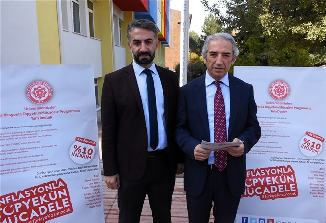 Cumhuriyet Üniversitesi´nden enflasyonla mücadele kampanyasına destek