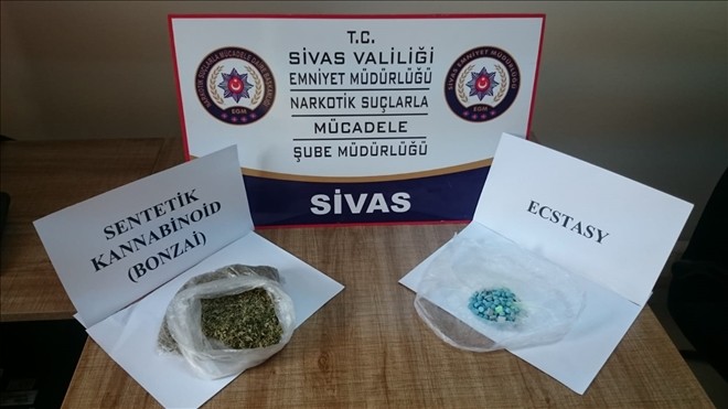 Sivas´ta uyuşturucu madde ticareti yapan 2 kişi tutuklandı