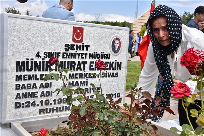 Sivas´ta şehitlik ziyareti
