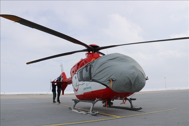 Sivas´ta Ambulans helikopteri hizmete girdi