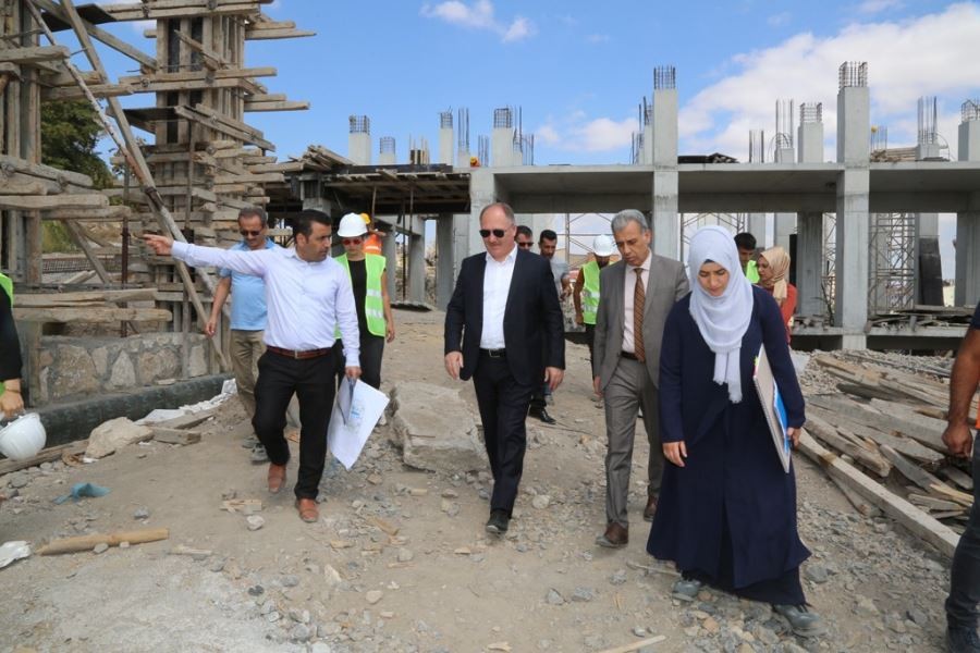 Kale projesinde kazı ve inşaat çalışmaları sürüyor 