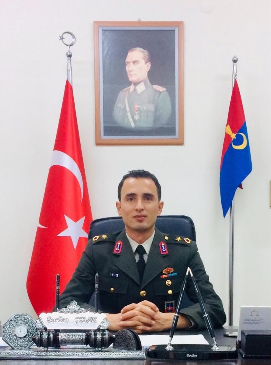 Gürün ilçe jandarma komutanı terfi ederek binbaşı oldu 