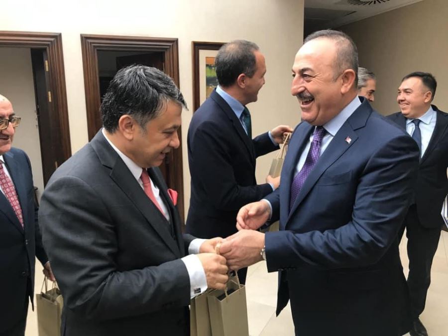 KGK heyeti Bakan Çavuşoğlu’nu ziyaret etti
