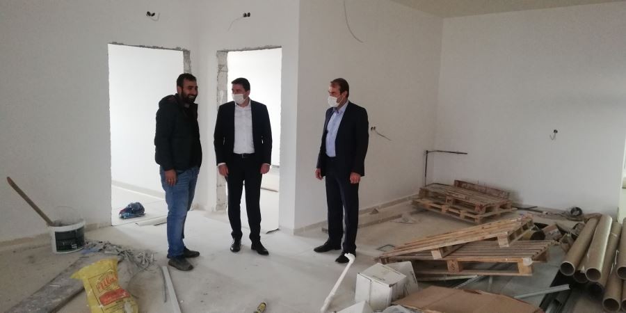 Hastane binası yükseliyor
