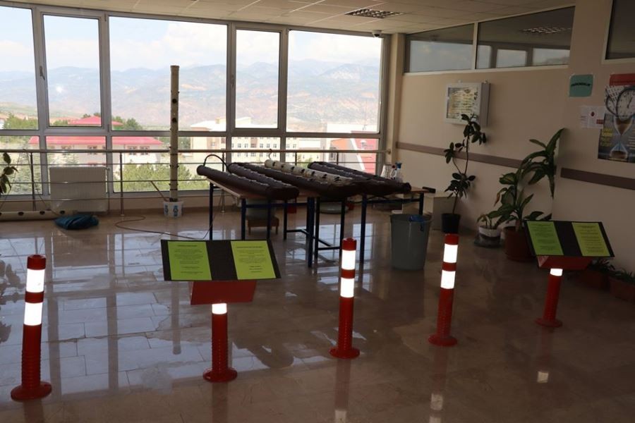 Tarım Lisesinde incelemelerde bulundu