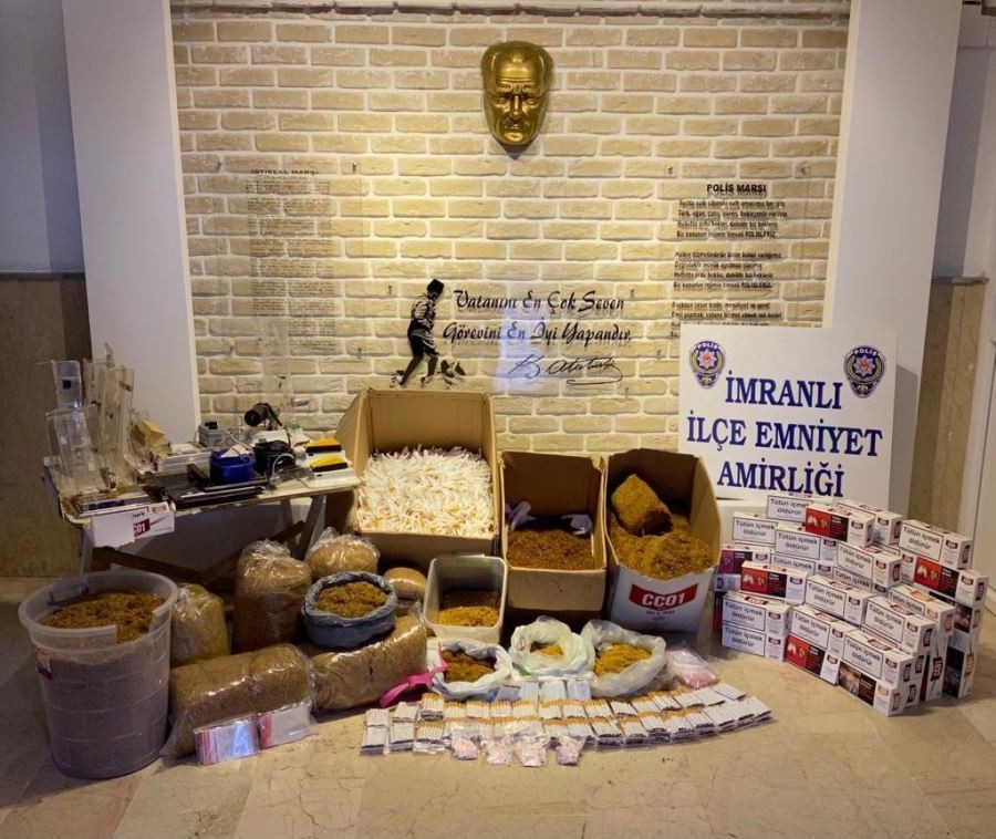 İmranlı’da kaçak tütün operasyonu
