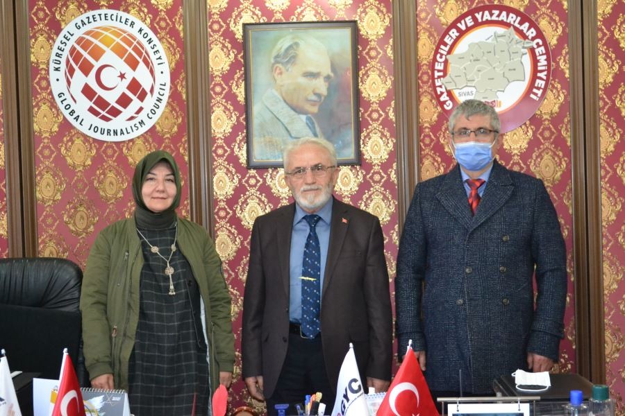 Saklavcı çiftinden  gazetemize ziyaret