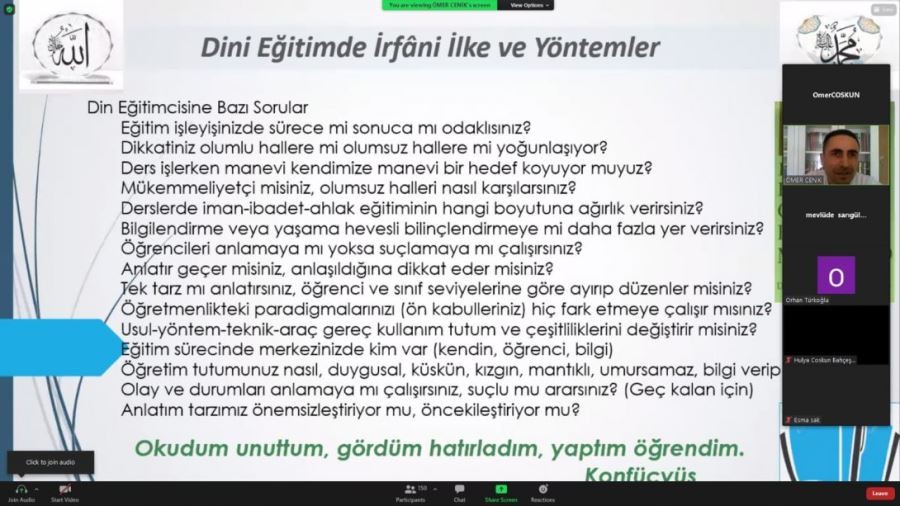  Online konferans gerçekleştirildi