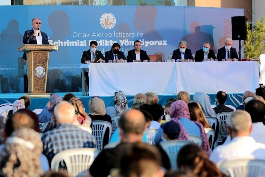 Başkan Bilgin vatandaşlarla bir araya geldi