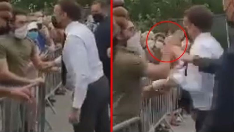Fransa Cumhurbaşkanı Macron’a tokatlı saldırı