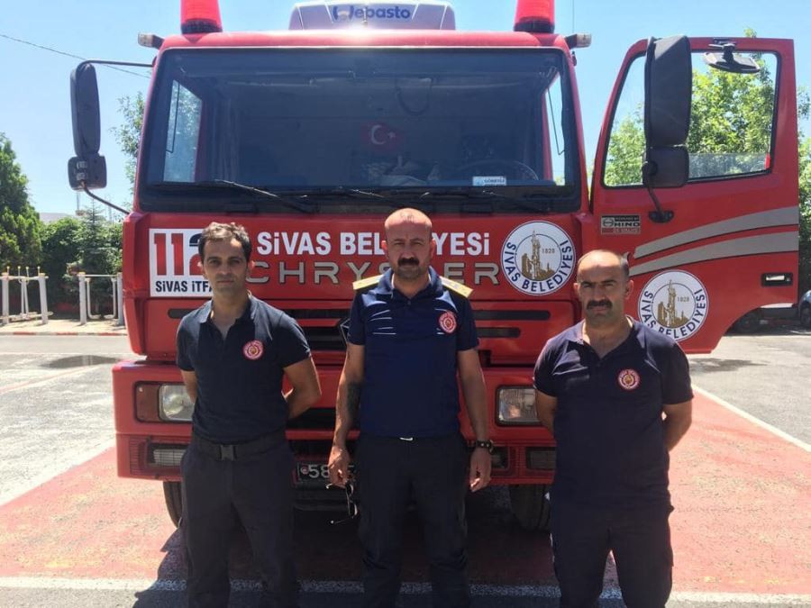 Sivas itfaiyesi  yardım eli uzattı
