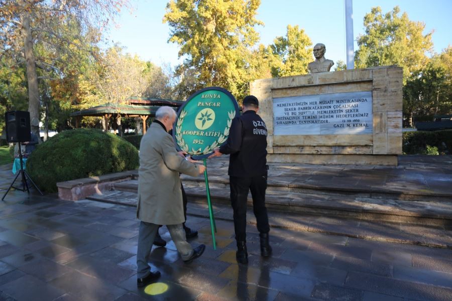 KONYA ŞEKER ÇALIŞANLARI ATATÜRK’Ü ANDI