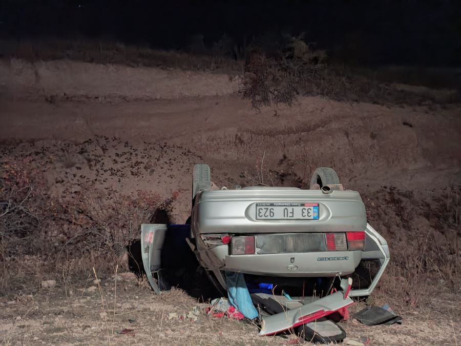 200 metreden şarampole yuvarlandı: 1 yaralı