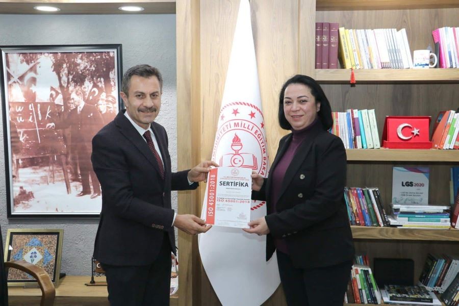 Sivas’ta 4 okula “ISO 45001” belgesi