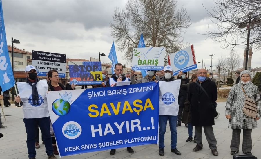 KESK “Savaşa hayır” dedi