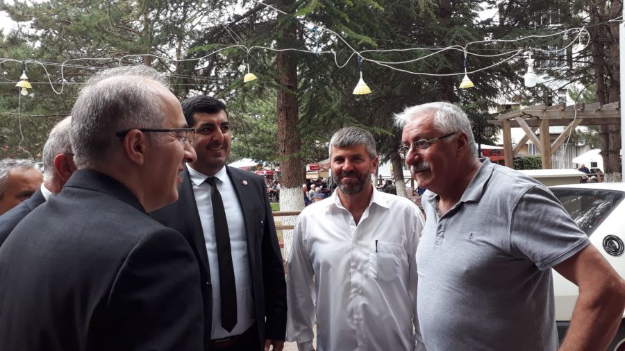 Saadet’te ilçe ziyaretleri tam gaz