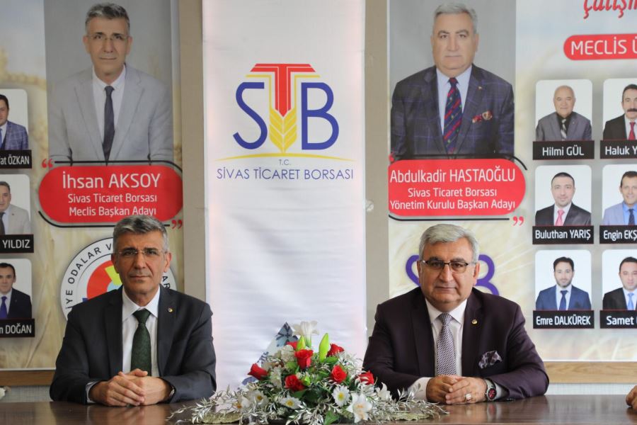 SİVAS TİCARET BORSASI BAŞKANI HASTAOĞLU YENİDEN ADAY OLDUĞUNU AÇIKLADI