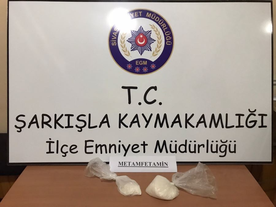 Sivas’ta 202 gram metamfetamin ele geçirildi
