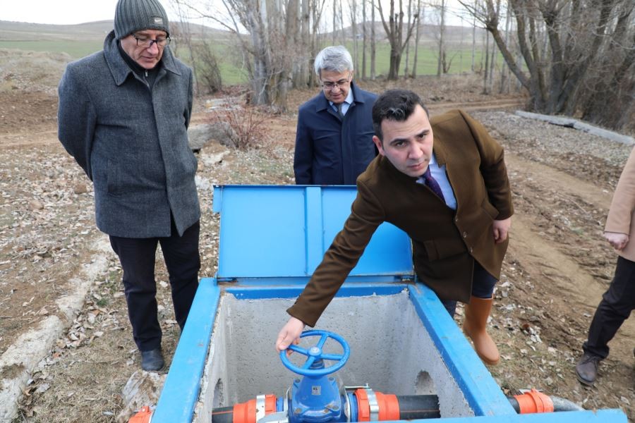 Sulama tesisi   faaliyete geçti 