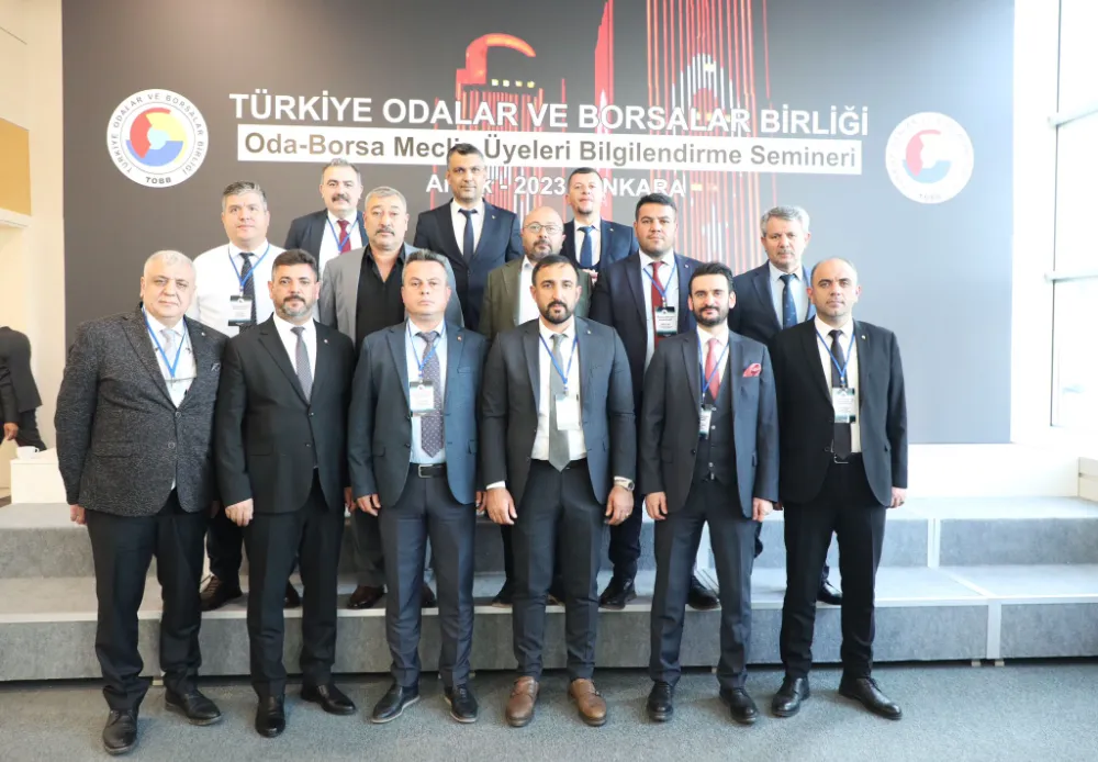 BAŞKAN KARAKAYA TOBB BİLGİLENDİRME SEMİNERİ’NE KATILDI