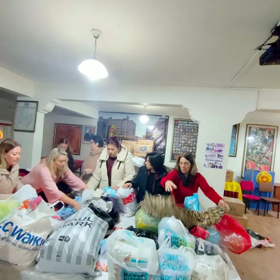 KESK Sivas   afet bölgesinde 