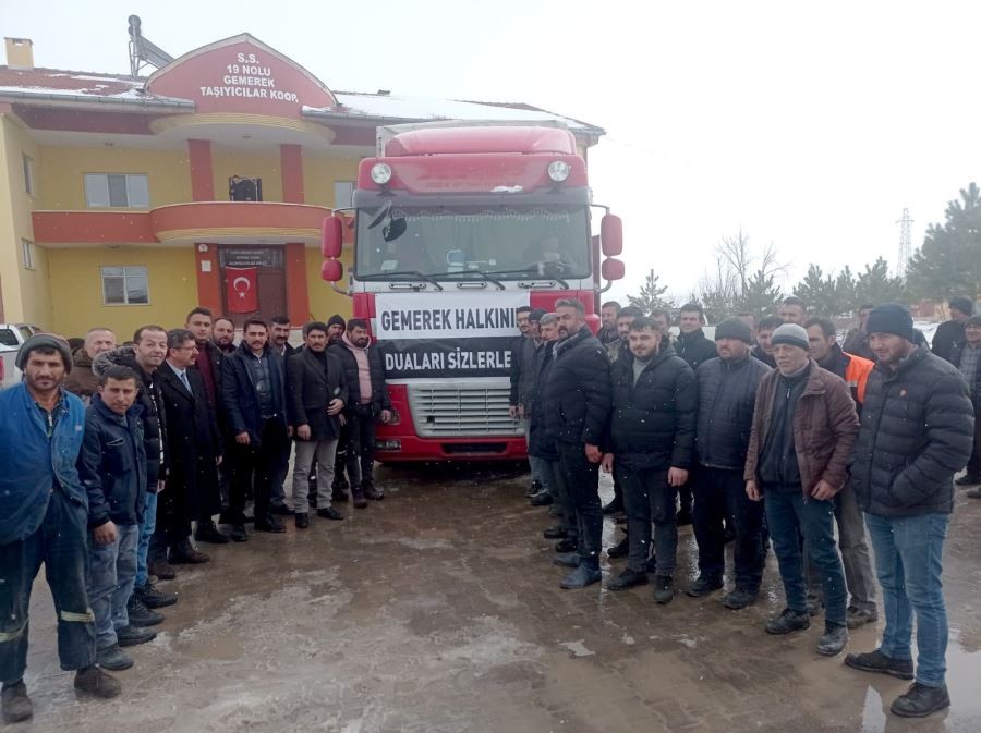 Gemerek’ten Malatya’ya insani yardım 