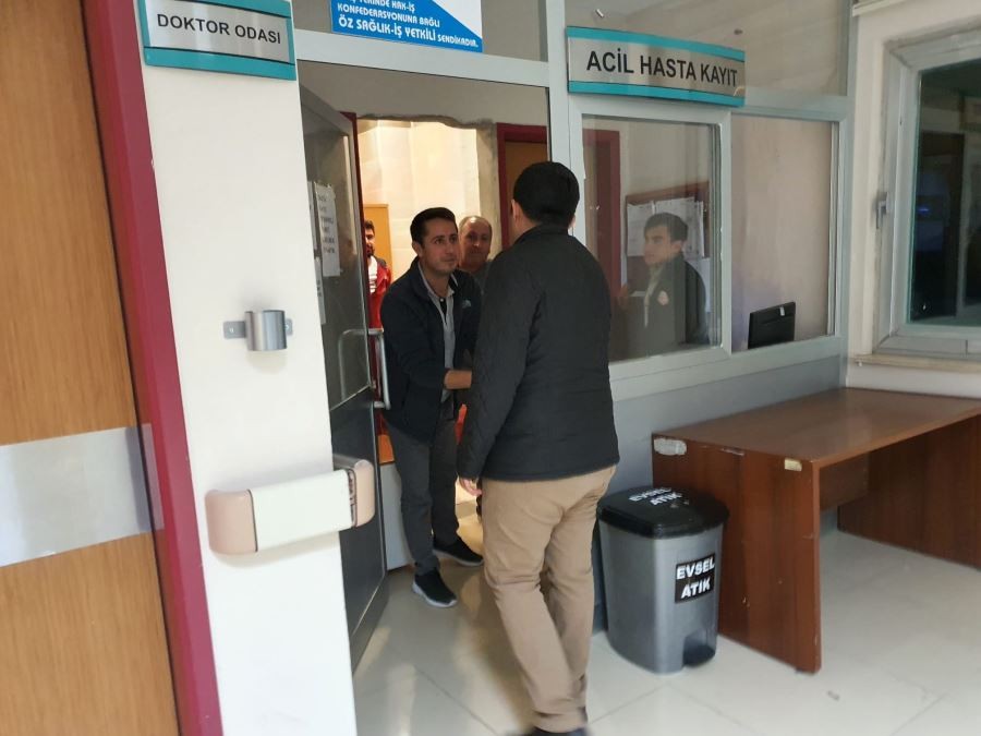 Hastalara geçmiş olsun ziyareti 