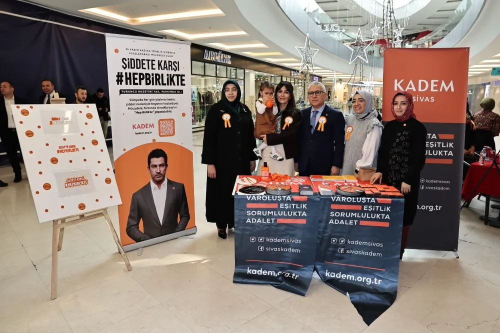 KADEM Sivas, Turuncu Nokta ile Şiddete Karşı Birlik Mesajı Verdi