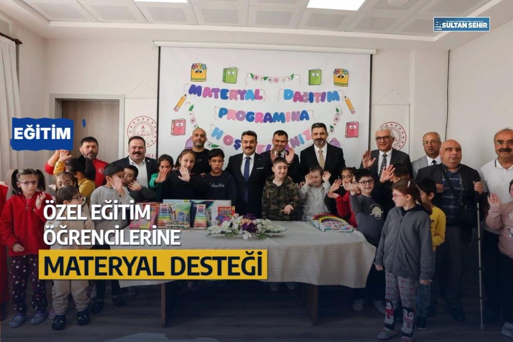 Özel eğitim öğrencilerine materyal desteği
