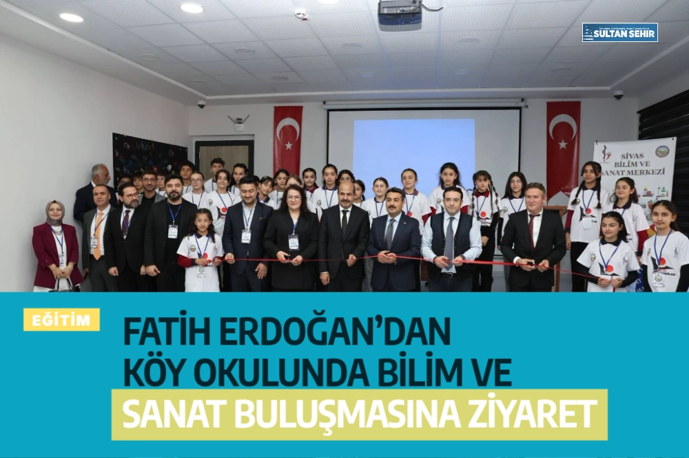 Fatih Erdoğan’dan köy okulunda bilim ve sanat buluşmasına ziyaret