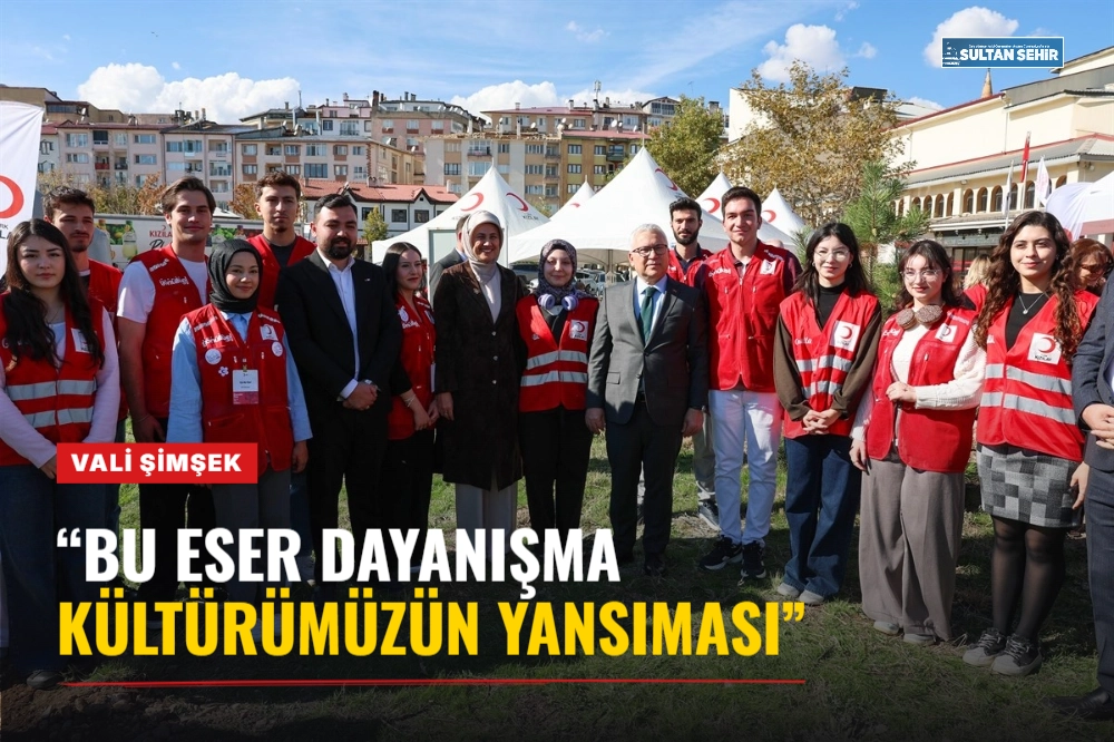 Vali Şimşek: “Bu eser dayanışma kültürümüzün yansıması”