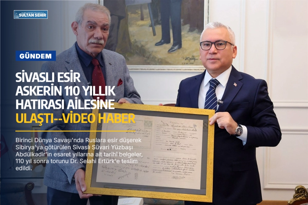 Sivaslı esir askerin 110 yıllık hatırası ailesine ulaştı--Video haber