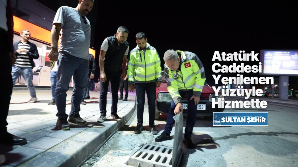 Atatürk Caddesi Yenilenen Yüzüyle Hizmette
