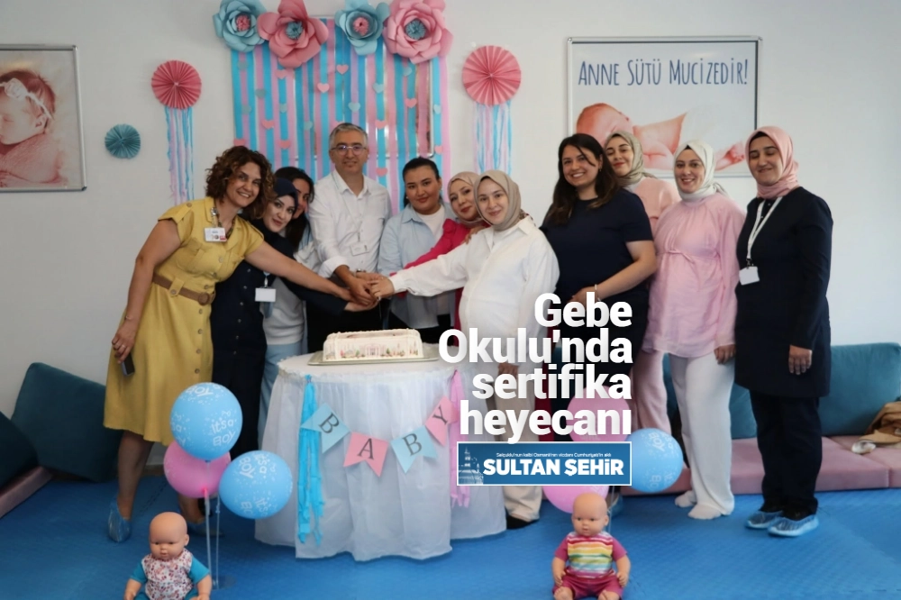 Gebe Okulu'nda sertifika heyecanı