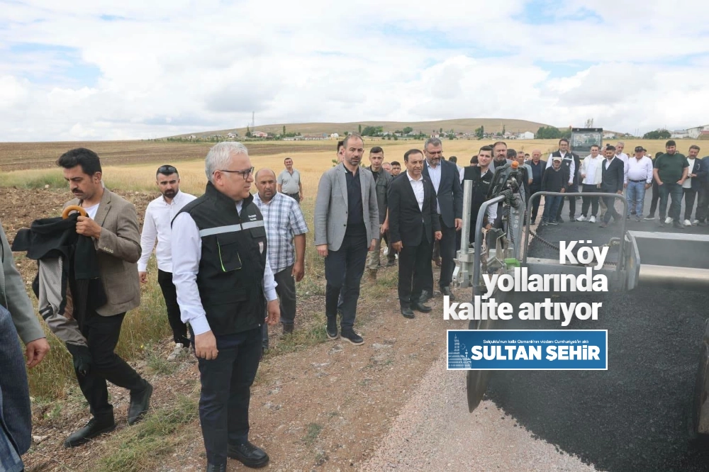 Köy yollarında kalite artıyor 