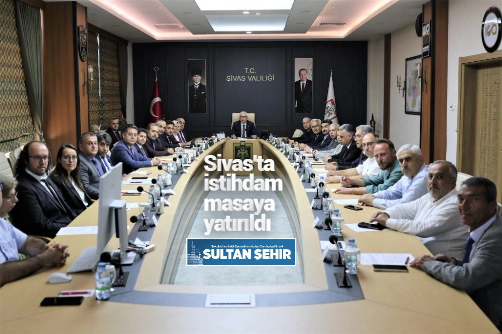 Sivas'ta istihdam masaya yatırıldı