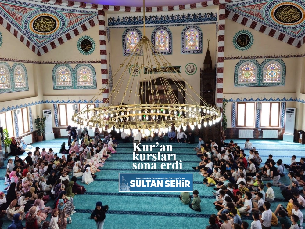 Kur’an kursları sona erdi 